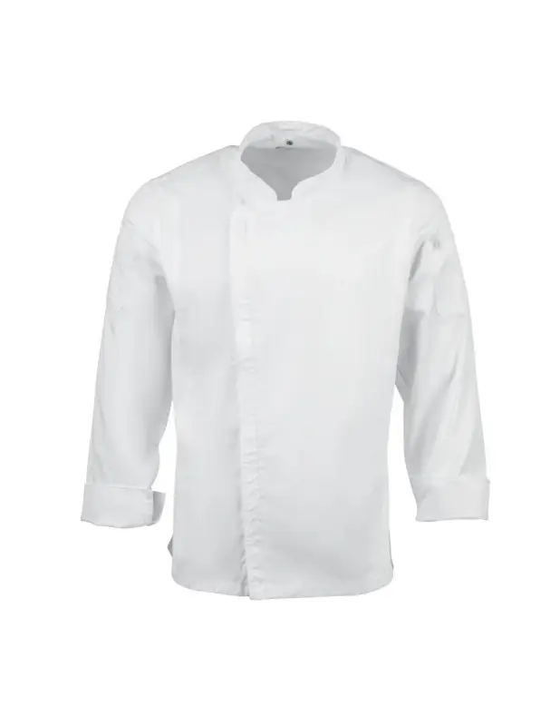 Bon Marché Veste de cuisine mixte légère à fermeture éclair Hartford Chef Works Urban blanche M