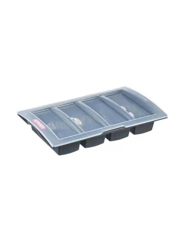 Authentique Range-couverts avec couvercle Araven gris foncé