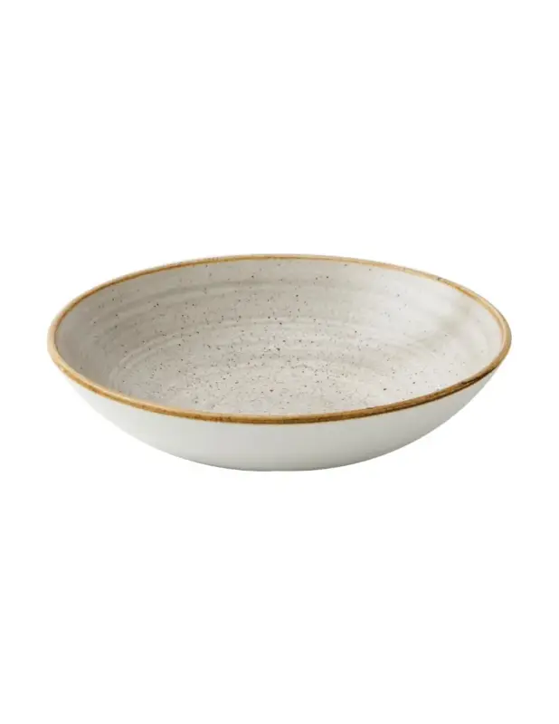 Assiettes coupes rondes Churchill Stonecast Raw Grey 184mm (Lot de 12) Usine Directe
