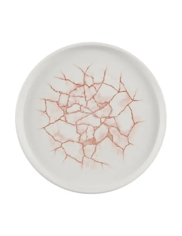 Prix Réduit Assiettes avec rebord Churchill Studio Prints Kintsugi Coral 220mm (Lot de 6)