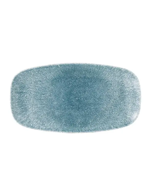 Achat Immédiat Assiettes oblongues Churchill Studio Prints Raku Oblong Topaz Blue 298mm (Lot de 12)
