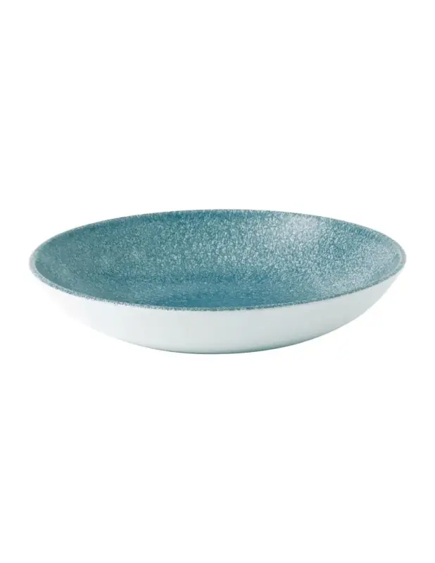 Assiettes coupe ronde Churchill Studio Prints Raku Topaz Blue 182mm (Lot de 12) Solde
