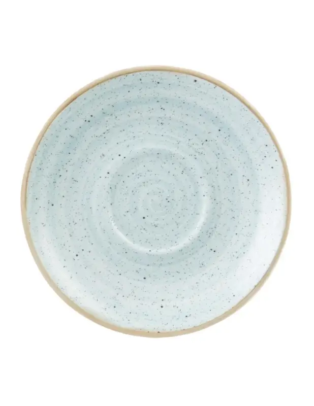 Soucoupes à cappuccino rondes Churchill Stonecast bleu pâle 185mm (lot de 12) Acheter Direct