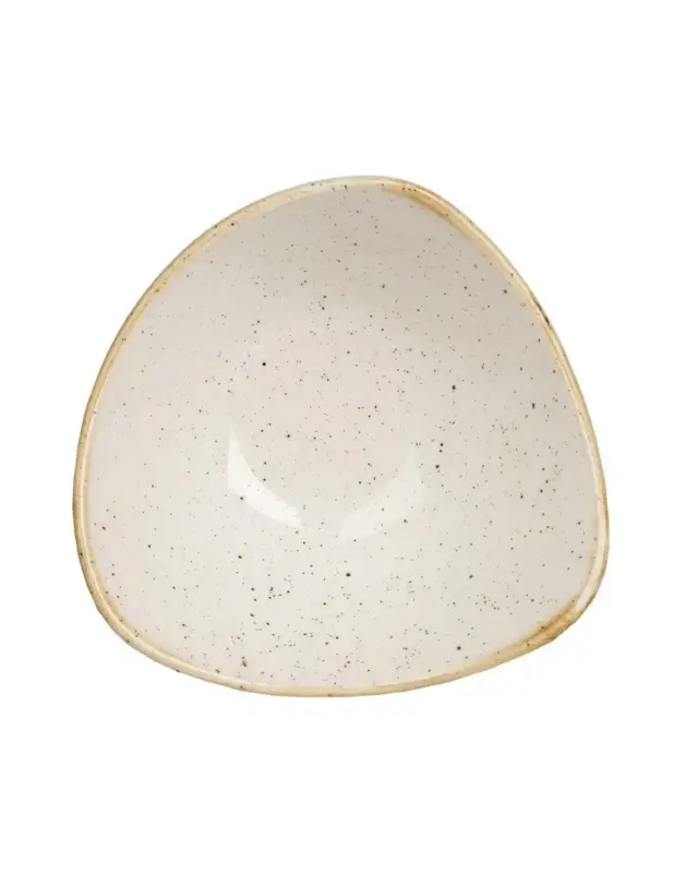 Quantité Limitée Bols triangulaires Churchill Stonecast Barley White 178mm (Lot de 12)