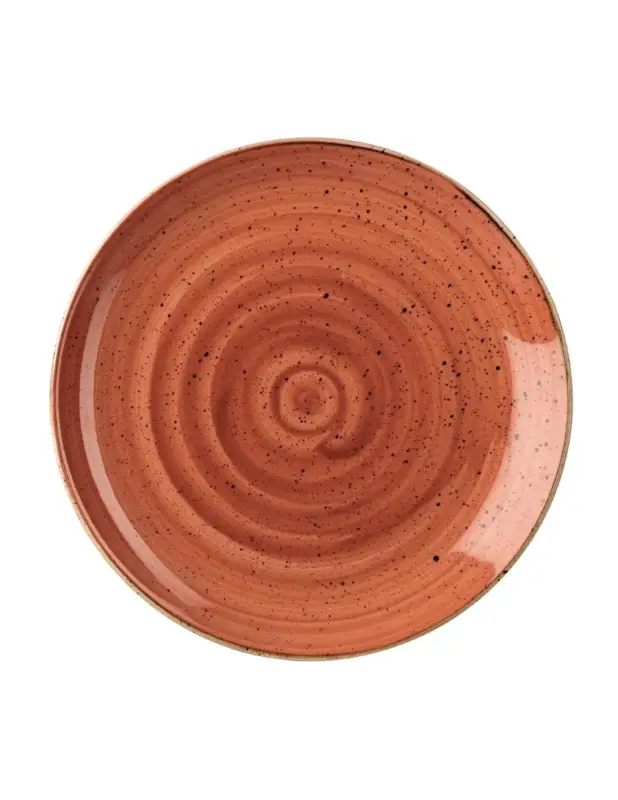 Achat Immédiat Assiettes rondes Churchill Stonecast Spiced Orange 260mm (Lot de 12)