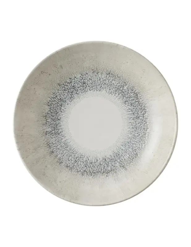 Assiettes coupes rondes Churchill Studio Prints Fusion Grey 248mm (Lot de 12) Vente Flash