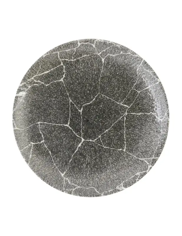 Vente Flash Assiettes rondes Churchill Studio Prints Kintsugi Quartz Black 217mm (Lot de 12)