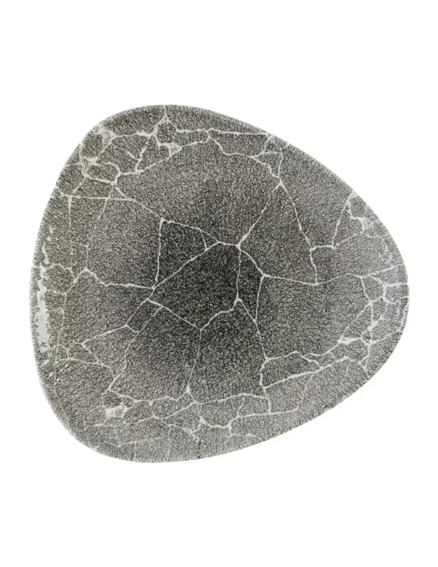 Paiement Sécurisé Assiettes triangulaires Churchill Studio Prints Kintsugi Quartz Black 265mm (Lot de 12)