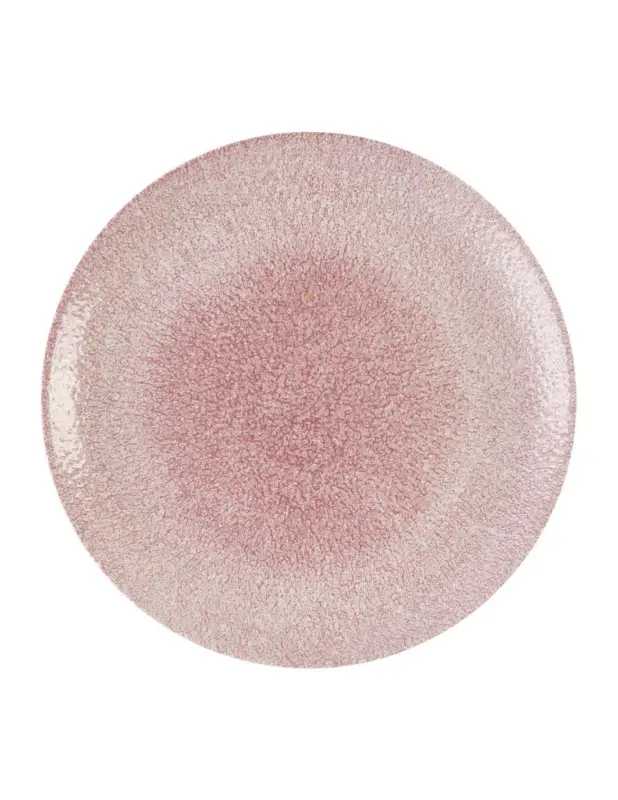 Top Vente Assiettes rondes Churchill Studio Prints Raku Rose Quartz Pink 288mm (Lot de 12)