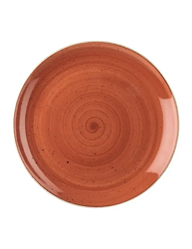 Assiettes avec rebord Churchill  Stonecast Spiced Orange Evolve 324mm (Lot de 6) Paiement Sécurisé