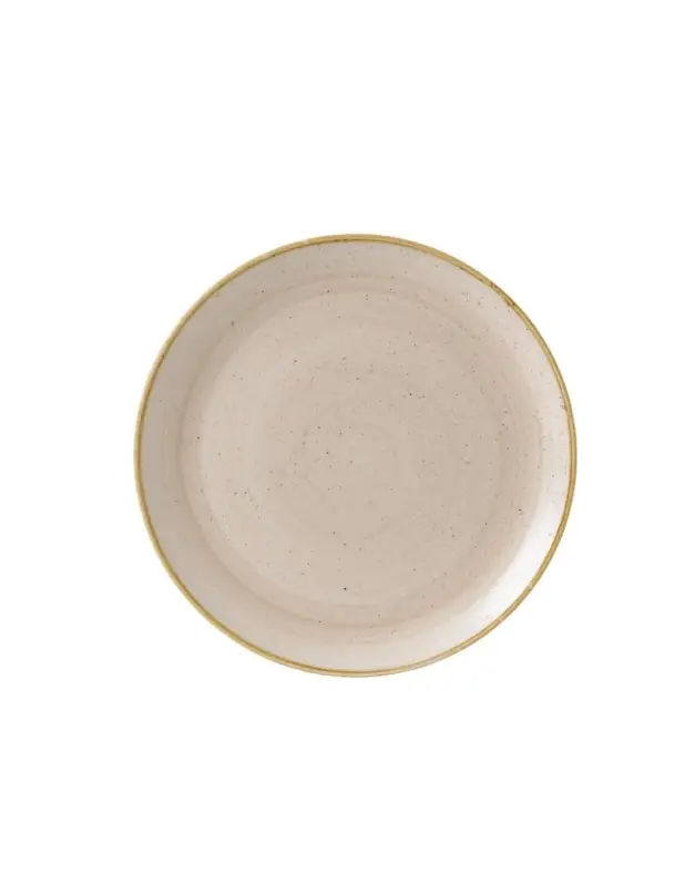 Promotion Assiettes rondes Churchill Stonecast Nutmeg Cream 324mm (Lot de 6)