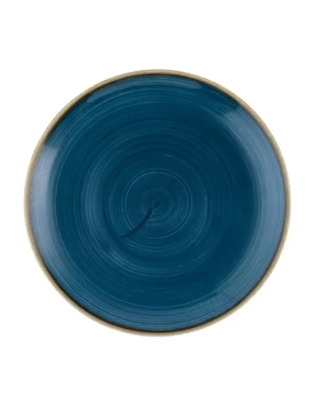 Assiettes rondes Churchill Stonecast Java Blue Evolve 220mm (Lot de 12) Vente Flash