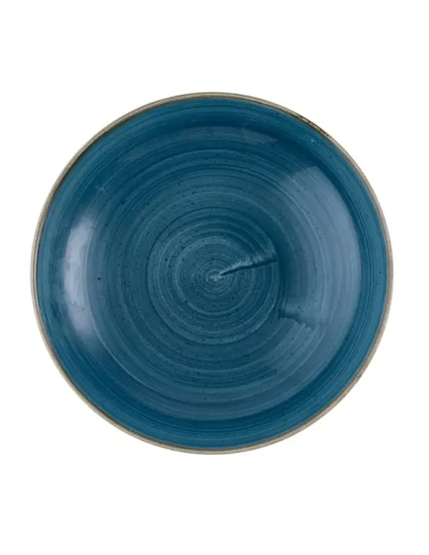 Assiettes coupe ronde Churchill Stonecast Java Blue Evolve 247mm (Lot de 12) Certifié