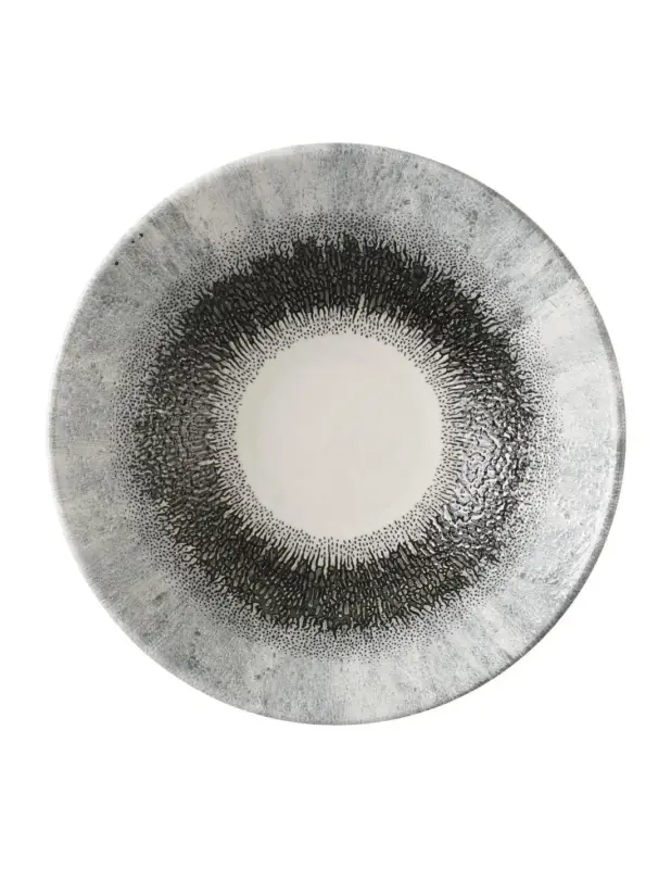 Assiettes creuses rondes Churchill Studio Prints Fusion Black 203mm (Lot de 6) Remise