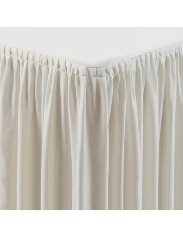 Expédition Rapide Nappe et juponnage écrus – modèle froncé