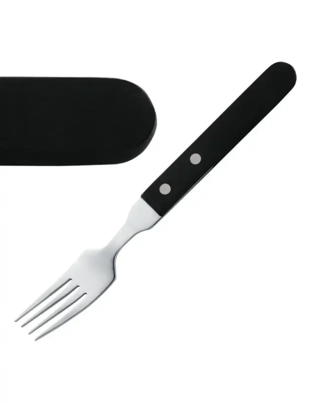 Achetez Aujourd’hui Fourchette à steak Amefa manche noir 196mm (Lot de 12)