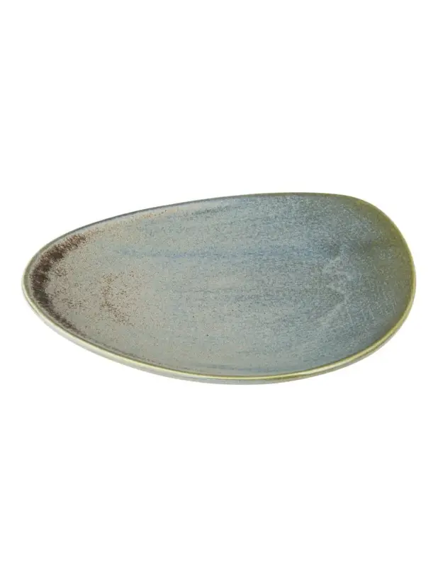 Vente Directe Assiettes triangulaires Olympia Ember Blue 250mm (lot de 6)