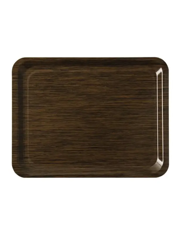 Plateau de service en mélamine Roltex Casino 430x330mm antidérapant wengé Acheter En Ligne