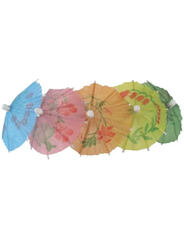 Commander Maintenant Parasols en papier de différentes couleurs Fiesta Recyclable (Lot de 144)