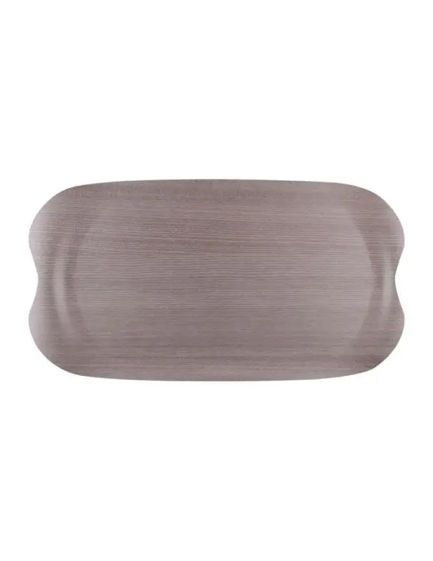 Pas Cher Plateau de service Roltex Wave 43x23cm bois gris veiné