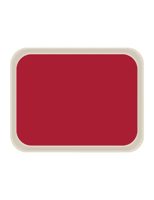 Bon Marché Plateau de service en polyester Roltex America 460 x 360mm rouge