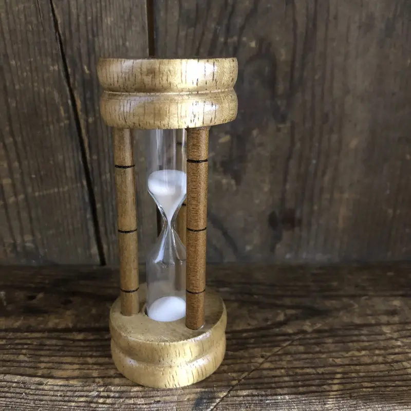 Authentique Sablier de cuisine en bois