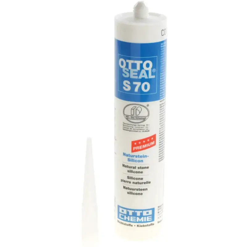 Offre Limitée Silicone neutre blanc OTTOSEAL S70 pour pierre naturelle 310ml