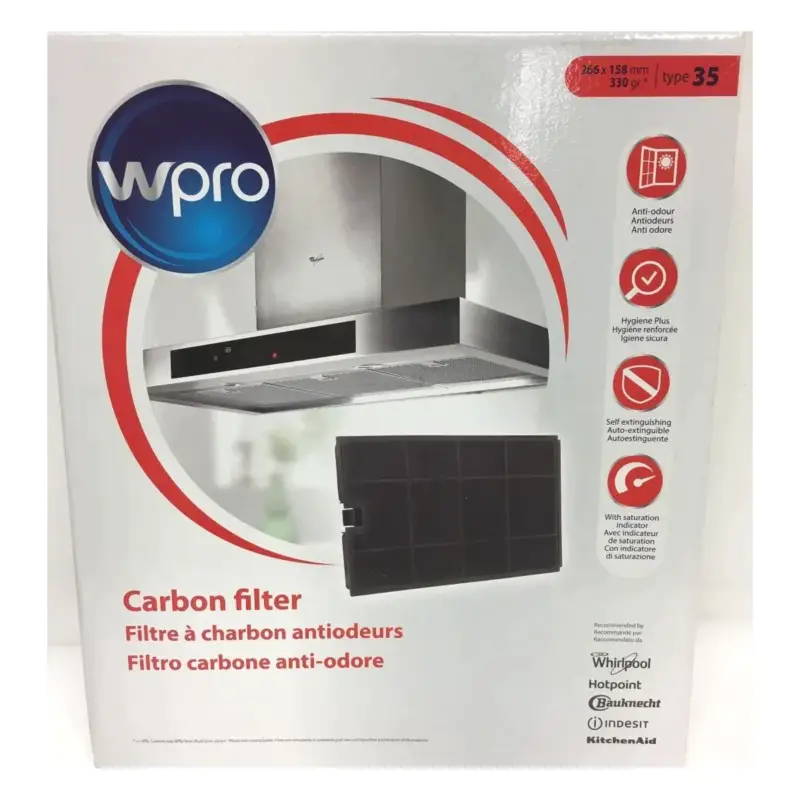 Marque Filtre a charbon Wpro Type 35 CHF035 484000008675