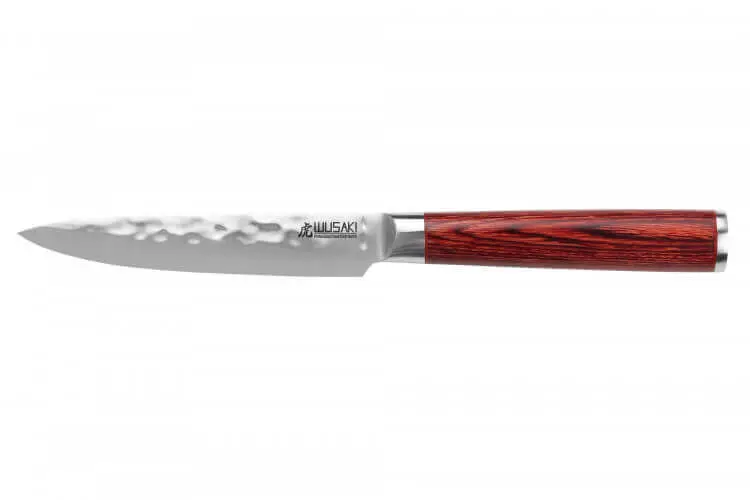 Couteau universel Wusaki Pakka X50 12cm manche pakkawood Prix Promo
