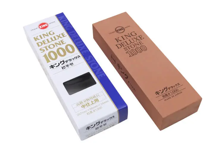 Nouvel Arrivage Pierre &agrave; aiguiser japonaise King Deluxe grains 1000 – Taille M