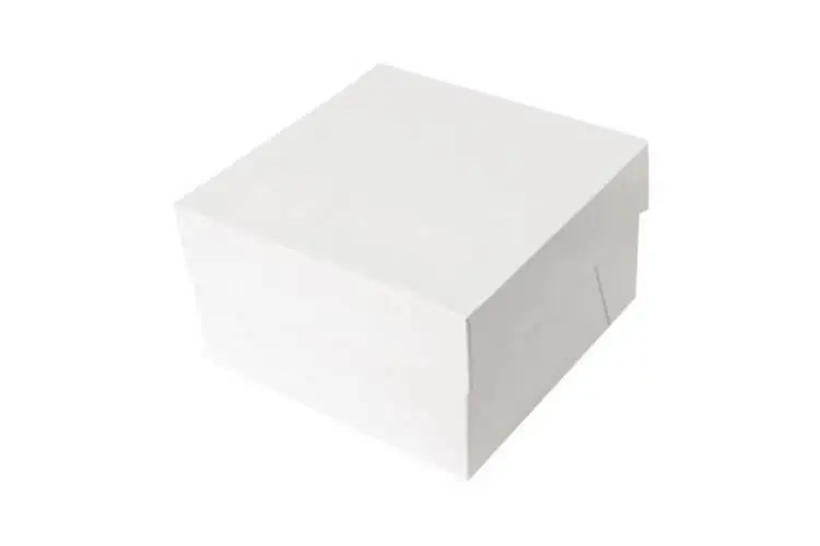 Jusqu’à Épuisement Des Stocks Bo&icirc;te &agrave; g&acirc;teaux Patisd&eacute;cor en carton blanc