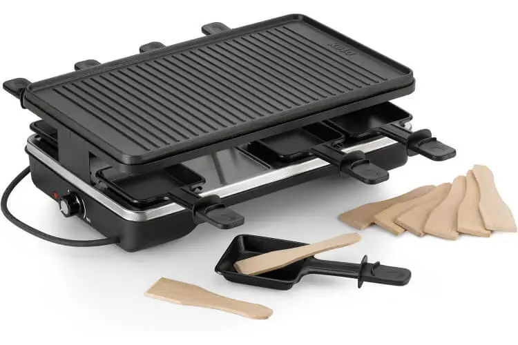 Nouvelle Collection Appareil &agrave; raclette/grill Kela Geneva en fonte pour 8 personnes
