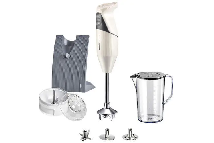 Bon Marché Mixeur plongeant Bamix M200 Swissline cr&egrave;me avec accessoires