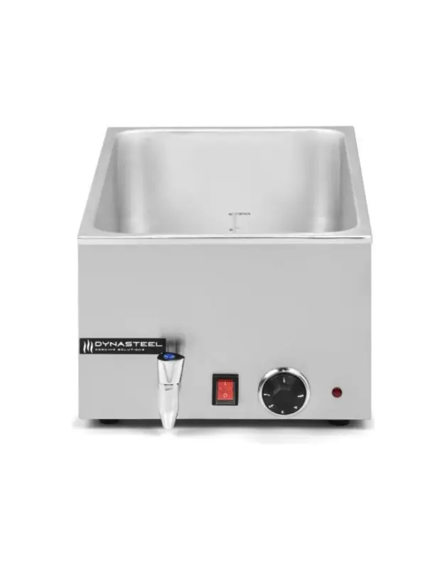 Achat Immédiat Bain-marie Pro GN 1/1 avec vidange 1200W – Dynasteel