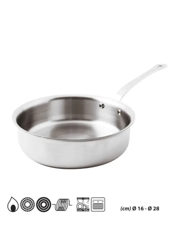 Produit De Marque Plat à Sauter – Inox 5-Ply Série 12200 – Paderno