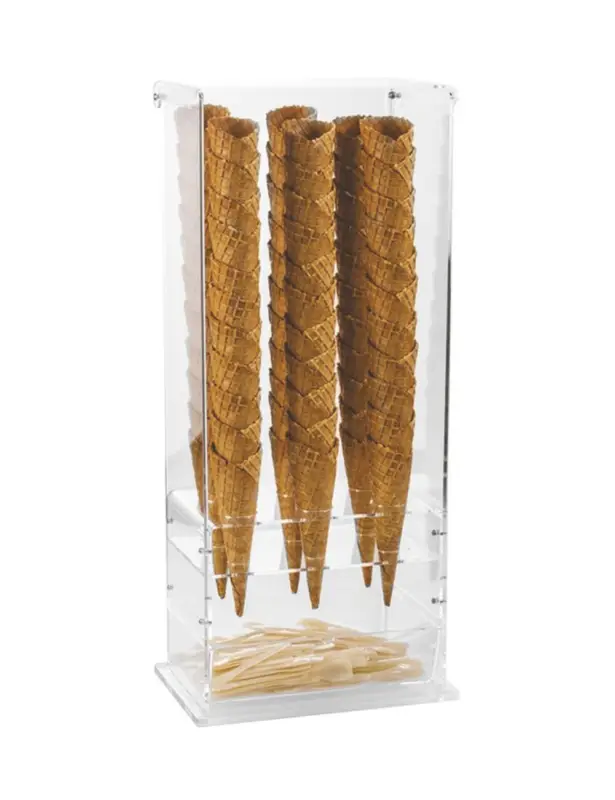Expédition Rapide Porte-Cornets 6 Trous & Tiroir Palettes PMMA – Paderno
