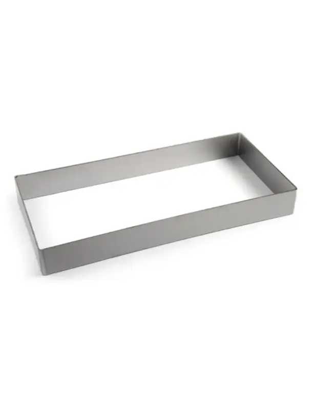 Cadre à Entremets/Insert Rectangulaire Inox Lisse 59×39 cm (H 4 cm) – PAVONI Italia Meilleur Choix