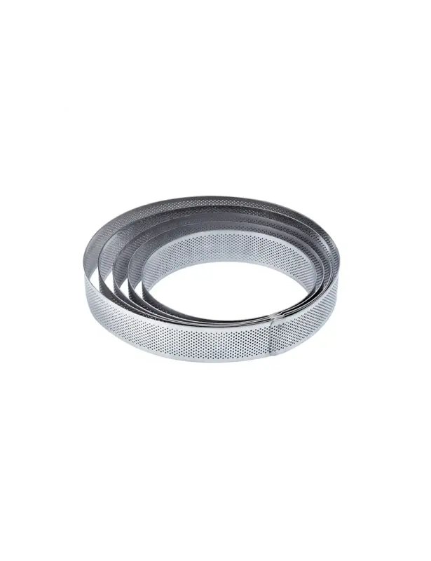 Authentique 150x35mm – Moule acier inoxydable micro perforés – Pavoni Italia Crostate