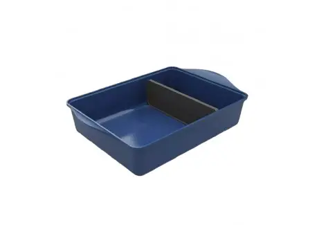Vente Flash Incroyable Plat à Four 2 Compartiments Rectangulaire Bleu Myrtille 40×30 cm