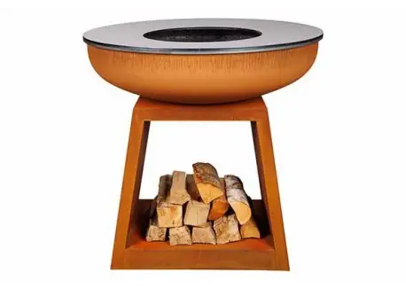 Prix Choc Stow Brasero Plancha Acier Corten 100 cm