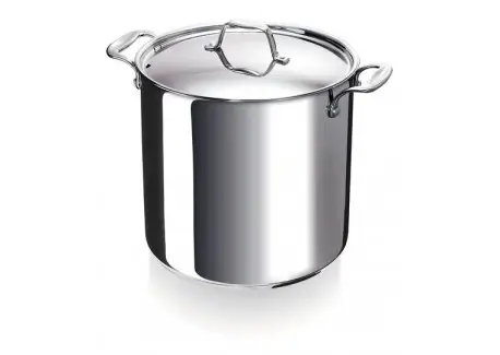 Réduction Chef Traiteur Marmite Inox Brillant 24 cm 10 L avec Couvercle