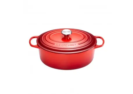 Cocotte Fonte Signature Ovale 4,7 L Rouge Cerise (29 cm) Commander Vite