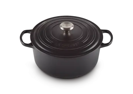 Soldes Cocotte Fonte Signature Ronde 4,2 L Noir Mat (24 cm)
