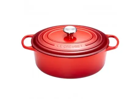 Soldes Cocotte Fonte Signature Ovale 13,9 L Rouge Cerise (40 cm)