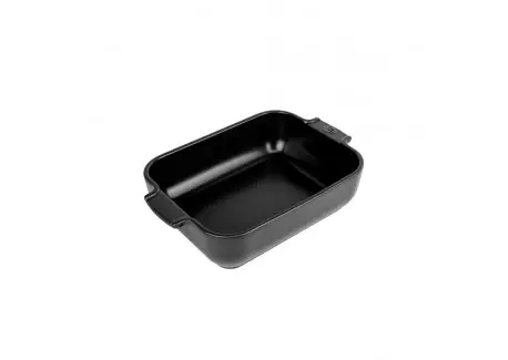 Dernière Chance Appolia Plat à Four Rectangulaire 25×17 cm Noir Mat Truffe