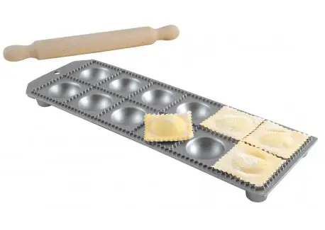 Moule Ravioli 12 pcs avec Rouleau 5,2×5,2 cm Achat Immédiat