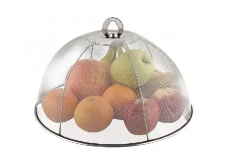Nouvelle Collection Cloche Alimentaire Anti Insectes Maillage Inox Ø 34 X 14cm