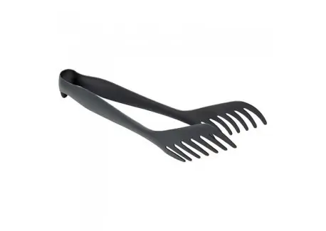 Vintage Pince à Spaghetti Italienne 24 cm Métal Gris Anthracite Expédié Aujourd’hui