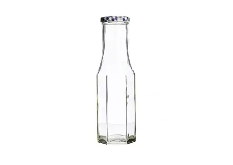 Bouteille Hexagonale en Verre avec Couvercle 250 ml Usine Directe
