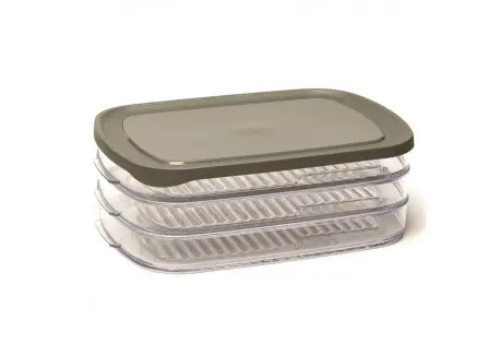 Basic Set 3 Boîtes à Charcuterie Empilables 23×15 cm Produit De Marque